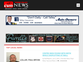 'coosavalleynews.com' screenshot