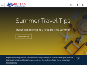 'flydulles.com' screenshot