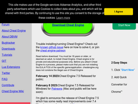 'cheatengine.org' screenshot