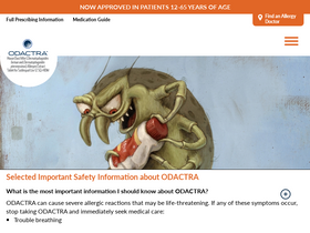 'odactra.com' screenshot