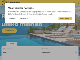 'solresor.se' screenshot