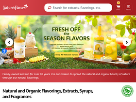 'naturesflavors.com' screenshot
