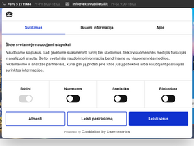 'lektuvubilietai.lt' screenshot