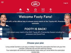 'watchafl.com.au' screenshot