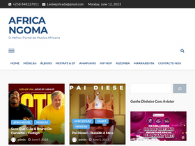 'africangoma.com' screenshot