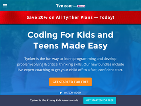 'tynker.com' screenshot