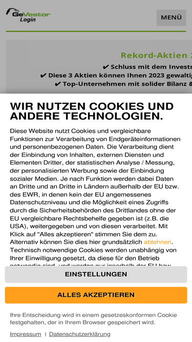 gevestor-login.de