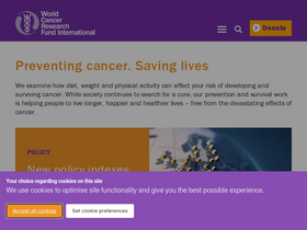 'wcrf.org' screenshot