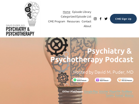 'psychiatrypodcast.com' screenshot