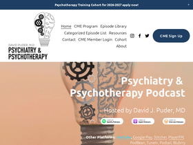 'psychiatrypodcast.com' screenshot