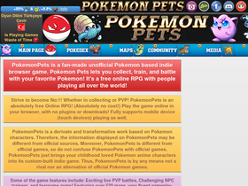 Pokemon Pets Pokemon Online MMORPG Game Free To Play Browser Based