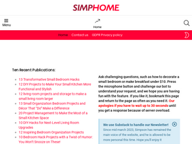 'simphome.com' screenshot