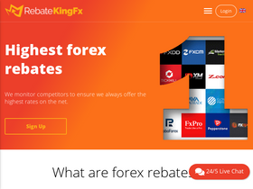 'rebatekingfx.com' screenshot