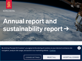 'kongsberg.com' screenshot