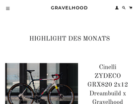 gravelhood.de homepage screenshot