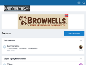 'kammeret.no' screenshot