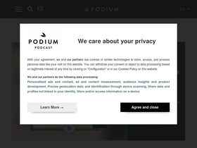 'podiumpodcast.com' screenshot