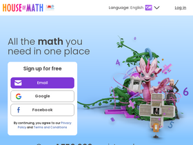 'houseofmath.com' screenshot