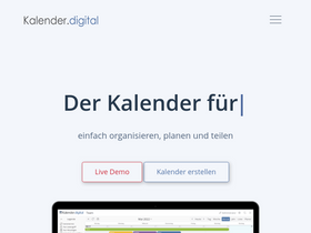 'kalender.digital' screenshot