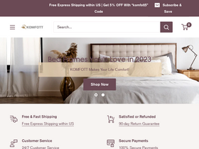 komfott.com website screenshot