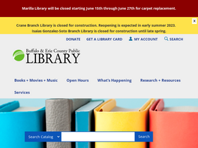 'buffalolib.org' screenshot
