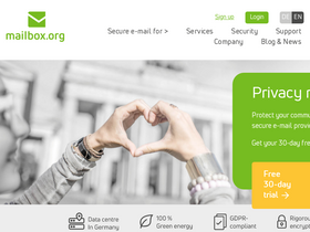 'mailbox.org' screenshot