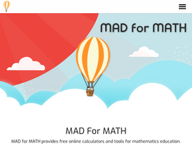 'madformath.com' screenshot