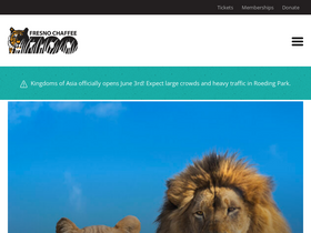 'fresnochaffeezoo.org' screenshot
