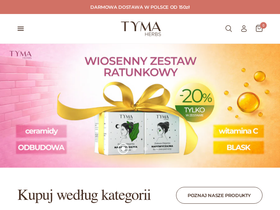 tymaherbs.com homepage screenshot