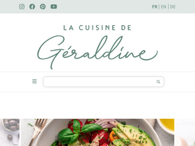 'lacuisinedegeraldine.fr' screenshot