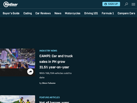 'topgear.com.ph' screenshot