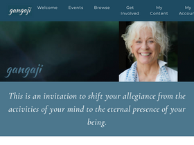 'gangaji.org' screenshot