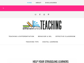 'differentiatedteaching.com' screenshot
