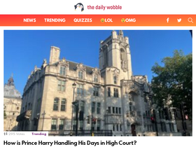 'thedailywobble.com' screenshot