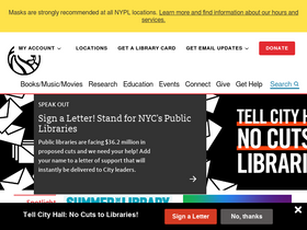 'nypl.org' screenshot