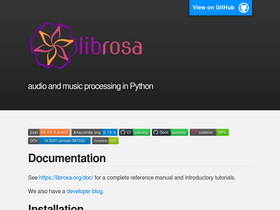 'librosa.org' screenshot