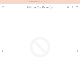 bibliasdeoracion.org homepage screenshot