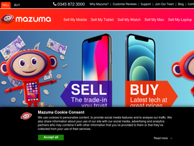 'mazumamobile.com' screenshot