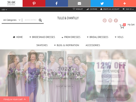 'tulleandchantilly.com' screenshot