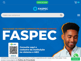 'faspec.edu.br' screenshot