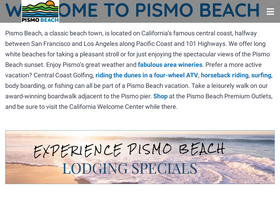 'experiencepismobeach.com' screenshot