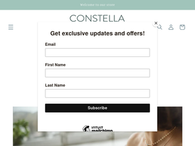 constellafinegoods.com homepage screenshot