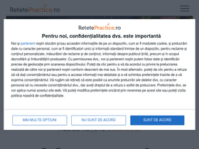 'retetepractice.ro' screenshot