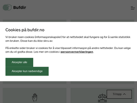 'bufdir.no' screenshot