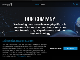 'americamovil.com' screenshot