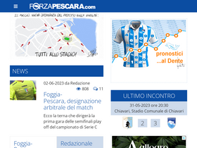 'forzapescara.com' screenshot