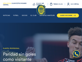 'rosariocentral.com' screenshot