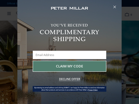 'petermillar.com' screenshot