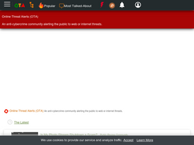 'onlinethreatalerts.com' screenshot