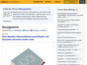 'mikrocontroller.net' screenshot